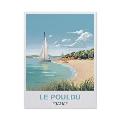 1000 Teile Puzzle Für Erwachsene Und Kinder，Le Pouldu, Frankreich，Stressabbau Herausforderung Bodenpuzzle DIY Home Wanddekoration（75x50cm）-EL34 von YYHMKBYY