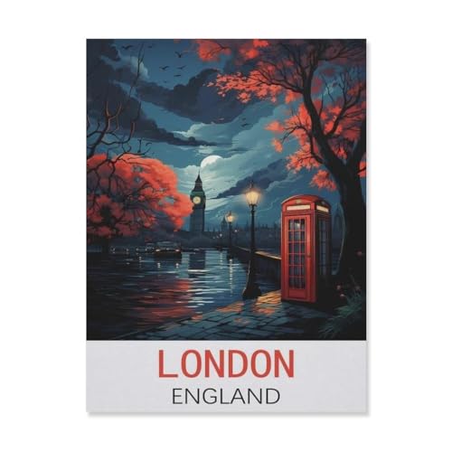 1000 Teile Puzzle Für Erwachsene Und Kinder，London England，Stressabbau Herausforderung Bodenpuzzle DIY Home Wanddekoration（75x50cm）-FJ56 von YYHMKBYY