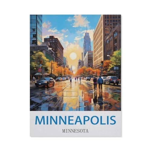 1000 Teile Puzzle Für Erwachsene Und Kinder，Minneapolis, Minnesota，Stressabbau Herausforderung Bodenpuzzle DIY Home Wanddekoration（50x70cm）-CN46 von YYHMKBYY