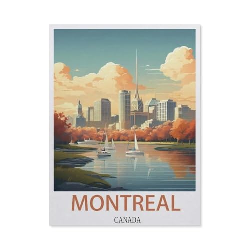 1000 Teile Puzzle Für Erwachsene Und Kinder，Montreal Kanada，Stressabbau Herausforderung Bodenpuzzle DIY Home Wanddekoration（38x26cm）-EY55 von YYHMKBYY