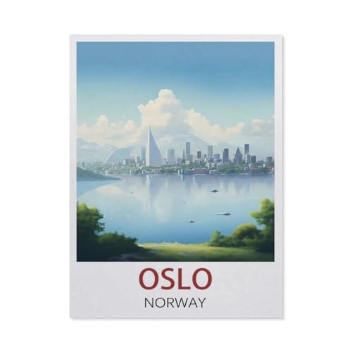 1000 Teile Puzzle Für Erwachsene Und Kinder，Oslo, Norwegen，Stressabbau Herausforderung Bodenpuzzle DIY Home Wanddekoration（50x70cm）-AC37 von YYHMKBYY