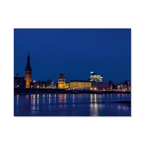 1000 Teile Puzzle Für Erwachsene Und Kinder，Rheinansicht，Stressabbau Herausforderung Bodenpuzzle DIY Home Wanddekoration（38x26cm）-AQ92 von YYHMKBYY