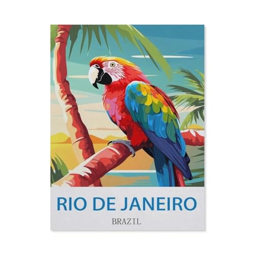 1000 Teile Puzzle Für Erwachsene Und Kinder，Rio de Janeiro, Brasilien，Stressabbau Herausforderung Bodenpuzzle DIY Home Wanddekoration（50x70cm）-CK54 von YYHMKBYY
