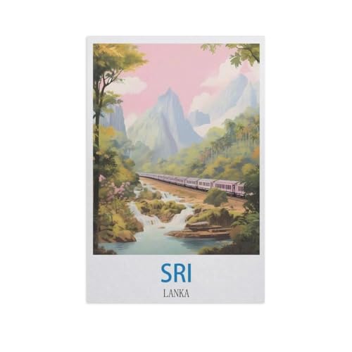 1000 Teile Puzzle Für Erwachsene Und Kinder，Sri Lanka，Stressabbau Herausforderung Bodenpuzzle DIY Home Wanddekoration（50x70cm）-FZ68 von YYHMKBYY