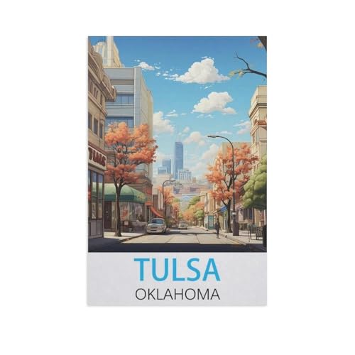 1000 Teile Puzzle Für Erwachsene Und Kinder，Tulsa Oklahoma，Stressabbau Herausforderung Bodenpuzzle DIY Home Wanddekoration（38x26cm）-FV100 von YYHMKBYY