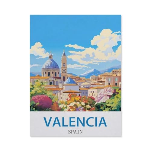 1000 Teile Puzzle Für Erwachsene Und Kinder，València, Spanien，Stressabbau Herausforderung Bodenpuzzle DIY Home Wanddekoration（38x26cm）-DY14 von YYHMKBYY