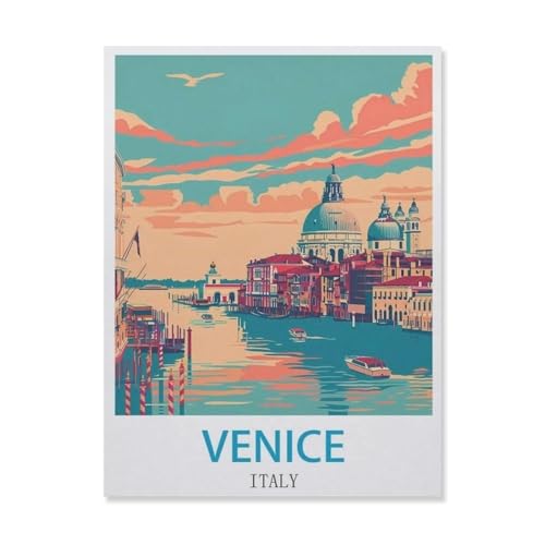 1000 Teile Puzzle Für Erwachsene Und Kinder，Venedig Italien，Stressabbau Herausforderung Bodenpuzzle DIY Home Wanddekoration（75x50cm）-FF15 von YYHMKBYY