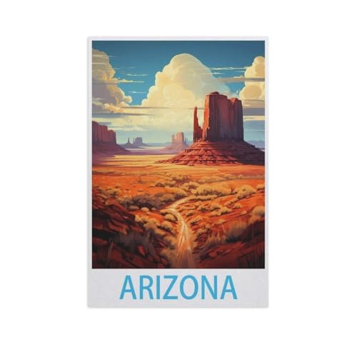 1000 Teile Puzzle Holz，Arizona，Kreative Schwierige Puzzles Pädagogisches Stressfreisetzung Spielzeug Für Erwachsene Kinder，Haus Dekoration Geschenk（75x50cm）-FQ83 von YYHMKBYY