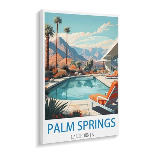 1000 Teile Puzzle Papier，Palm Springs, Kalifornien，Kreative Schwierige Puzzles Pädagogisches Stressfreisetzung Spielzeug Für Erwachsene Kinder，Haus Dekoration Geschenk（50x70cm）-W43 von YYHMKBYY