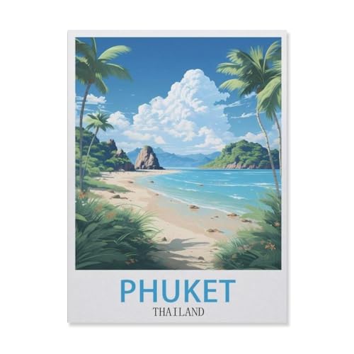 1000 Teile Puzzle Papier，Phuket, Thailand，Kreative Schwierige Puzzles Pädagogisches Stressfreisetzung Spielzeug Für Erwachsene Kinder，Haus Dekoration Geschenk（38x26cm）-DN80 von YYHMKBYY