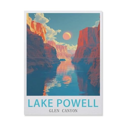 1000 Teile Puzzle für Kinder und Erwachsene, Spielzeug, Glen Canyon Lake Powell, Intellektuelles Lernspiel für Erwachsene und Kinder, Stress, Heimdekoration, Puzzles (50 x 70 cm) -DQ9 von YYHMKBYY