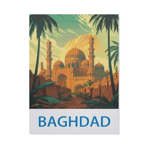 1000 Teile Puzzles aus Papier, Bagdad, Irak, Spielzeugspiel für Kinder und Erwachsene – klassisches Zeichnen, Puzzle, gelegentliche Bildung (50 x 70 cm) - EC55 von YYHMKBYY