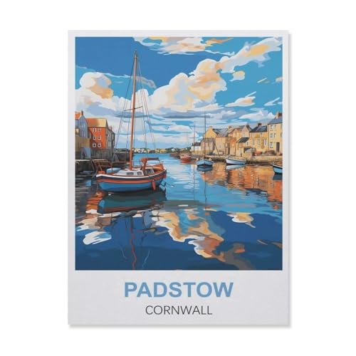 1000 Teile Puzzles für Erwachsene, Padstow Cornwall, Herausforderung Puzzles für Kinder, Bildung, Spielzeug, Spiel zum Basteln, Wanddekoration (50 x 70 cm), EQ84 von YYHMKBYY