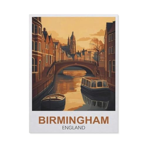 1000-teiliges Puzzle, Birmingham England, Papierspielzeug für Erwachsene und Kinder, Lernspiel (38 x 26 cm), FA84 von YYHMKBYY