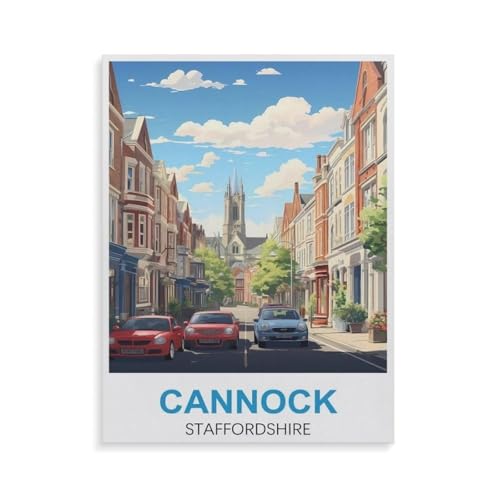 1000-teiliges Puzzle，Cannock Staffordshire，Holz Puzzle, für Erwachsene und Kinder, Kunstwerk-Geschenk（75x50cm）-GR22 von YYHMKBYY