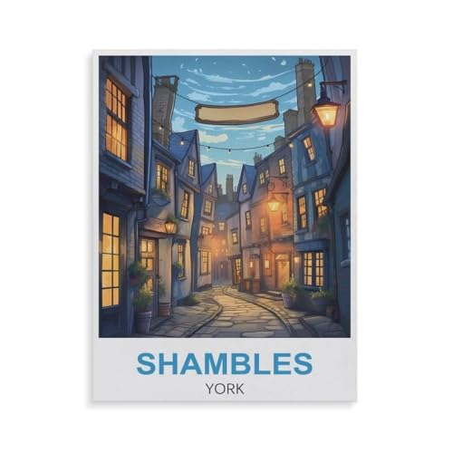 1000-teiliges Puzzle，Shambles York，Holz Puzzle, für Erwachsene und Kinder, Kunstwerk-Geschenk（75x50cm）-GS6 von YYHMKBYY