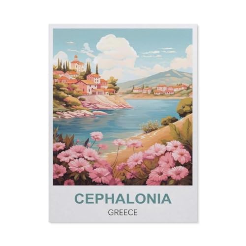 1000-teiliges Puzzle für Erwachsene, Kefalonia, Griechenland, Papierpuzzle – für Erwachsene, Teenager, Lernspielzeug, Geschenke (50 x 70 cm) -EZ39 von YYHMKBYY