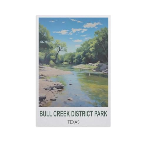 1000Pcs，Bull Creek District Park, Texas，Jigsaw Adult Decompression Game Puzzle Studenten Spielzeug Für Kinder Weihnachten Geburtstagsgeschenke（50x70cm）-GH49 von YYHMKBYY