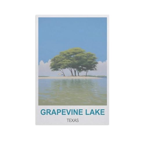 1000Pcs，Grapevine Lake, Texas，Jigsaw Adult Decompression Game Puzzle Studenten Spielzeug Für Kinder Weihnachten Geburtstagsgeschenke（75x50cm）-GG76 von YYHMKBYY