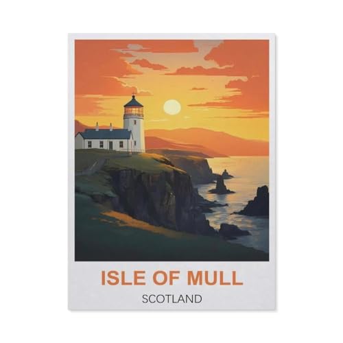1000Pcs，Isle of Mull, Schottland，Erwachsenen Dekompression Spiel Puzzle Studenten Spielzeug Für Kinder Weihnachten Geburtstagsgeschenke（38x26cm）-DX92 von YYHMKBYY