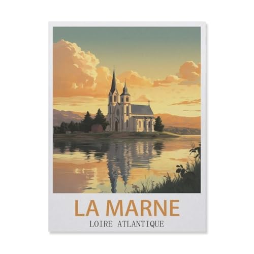1000Pcs，La Marne Loire Atlantique，Jigsaw Adult Decompression Game Puzzle Studenten Spielzeug Für Kinder Weihnachten Geburtstagsgeschenke（38x26cm）-GN36 von YYHMKBYY