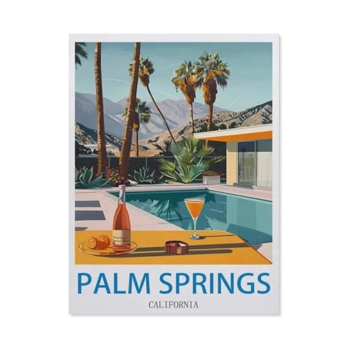 1000Pcs，Palm Springs, Kalifornien，Erwachsenen Dekompression Spiel Puzzle Studenten Spielzeug Für Kinder Weihnachten Geburtstagsgeschenke（75x50cm）-EC23 von YYHMKBYY