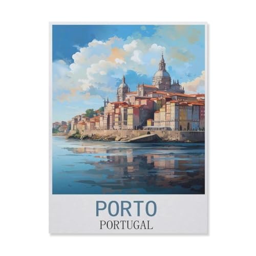 1000Pcs，Porto Portugal，Jigsaw Adult Decompression Game Puzzle Studenten Spielzeug Für Kinder Weihnachten Geburtstagsgeschenke（75x50cm）-FK4 von YYHMKBYY