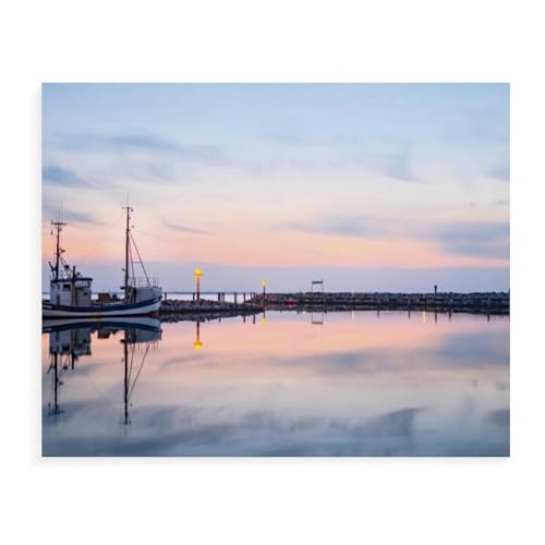 Abendstimmung im Hafen Timmendorf，Für Erwachsene Familie Stress Relief Puzzle Spielzeug - Familie Spaß Herausforderung Spielzeug - 1000 Teile Puzzle（50x70cm）-AX92 von YYHMKBYY