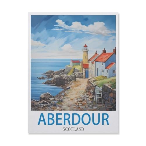 Aberdour Schottland，Puzzles 1000 Teile für Erwachsene, Klassische Puzzle Jungen Mädchen Puzzle für Kinder Teenager Lernspiel Spielzeug（38x26cm）-FE60 von YYHMKBYY