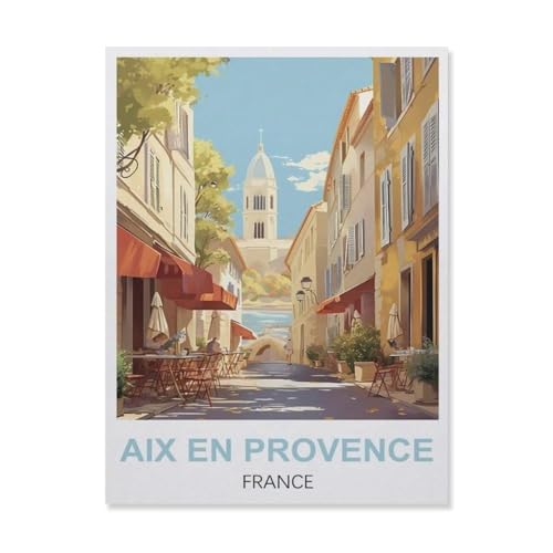 Aix-en-Provence Frankreich, Holzpuzzle, 1000 Teile, für Erwachsene, Kinder, klassisches Geschenkspiel (75 x 50 cm) - ES66 von YYHMKBYY
