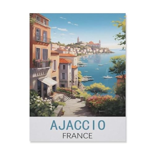 Ajaccio Frankreich，Papier Puzzle 1000 Stück Adult Toys Dekompressionsspiel（38x26cm）-FJ79 von YYHMKBYY