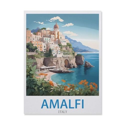 Amalfi, Italien，1000 Teile Puzzle Erwachsene Dekompressionsspielzeug Erwachsene Ideales Pädagogisches Puzzle Erwachsene Spiele Geschenk（75x50cm）-EH11 von YYHMKBYY