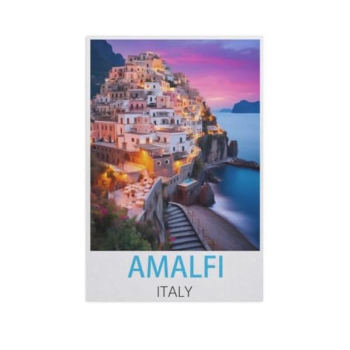 Amalfi Italien，Puzzle 1000 Teile Erwachsene Kinde Spaß Lernspielzeug Geschenke（75x50cm）-FV59 von YYHMKBYY
