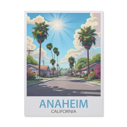 Anaheim, Kalifornien，Puzzles, 1000-teiliges Puzzle Für Erwachsene Und Kinder Ab 10 Jahren（50x70cm）-DP54 von YYHMKBYY