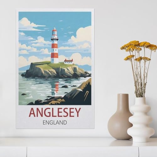 Anglesey, England，Puzzle 1000 Teile Holz Puzzle Erwachsene Kinder Lernspielzeug Familie Dekompressionsspiel（75x50cm）-Z63 von YYHMKBYY