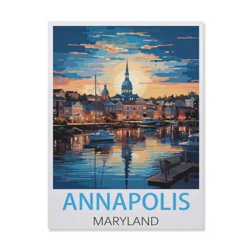 Annapolis, Maryland，Puzzles, 1000-teiliges Puzzle Für Erwachsene Und Kinder Ab 10 Jahren（38x26cm）-FM67 von YYHMKBYY