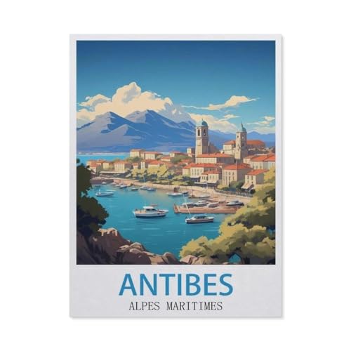 Antibes,Alpes Maritimes，Papier Puzzle 1000 Teile Spielzeug Für Erwachsene Dekompressionsspiel（38x26cm）-GQ4 von YYHMKBYY