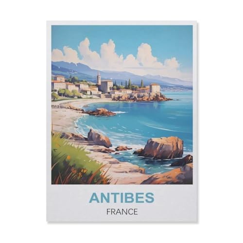 Antibes Frankreich，Papier Puzzle 1000 Teile Spielzeug Für Erwachsene Dekompressionsspiel（38x26cm）-ES28 von YYHMKBYY