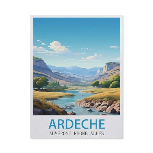 Ardeche Auvergne Rhone Alpes，Puzzles 1000 Teile für Erwachsene, Klassische Puzzle Teenager Puzzle Perfektes Pädagogisches Geschenk für Jungen Und Mädchen（75x50cm）-GQ1 von YYHMKBYY