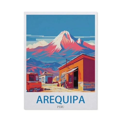 Arequipa, Peru, Basteln, 1000 Teile, Puzzle, Lernpuzzle, intellektuelles Lernspielzeug, lustiges Dekompressionsspiel, Familienspiel für Kinder (50 x 70 cm), ED80 von YYHMKBYY