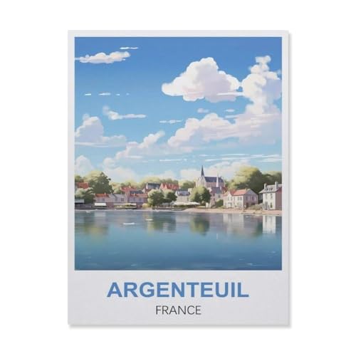 Argenteuil Frankreich，Puzzle 1000 Teile Holz Puzzle Geeignet Für Erwachsene Kinder Familien Stressabbau Puzzlespiele（75x50cm）-EP100 von YYHMKBYY