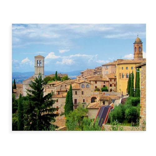 Assisi，Für Erwachsene Familie Stress Relief Puzzle Spielzeug - Familie Spaß Herausforderung Spielzeug - 1000 Teile Puzzle（38x26cm）-AX8 von YYHMKBYY