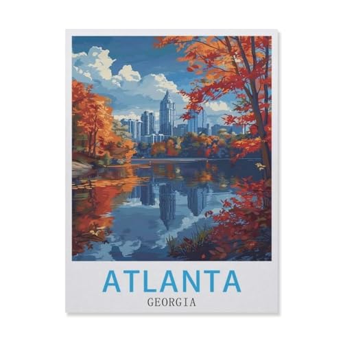 Atlanta, Georgia，Puzzles 1000 Teile für Erwachsene, Klassische Puzzle Jungen Mädchen Puzzle für Kinder Teenager Lernspiel Spielzeug（50x70cm）-DQ26 von YYHMKBYY