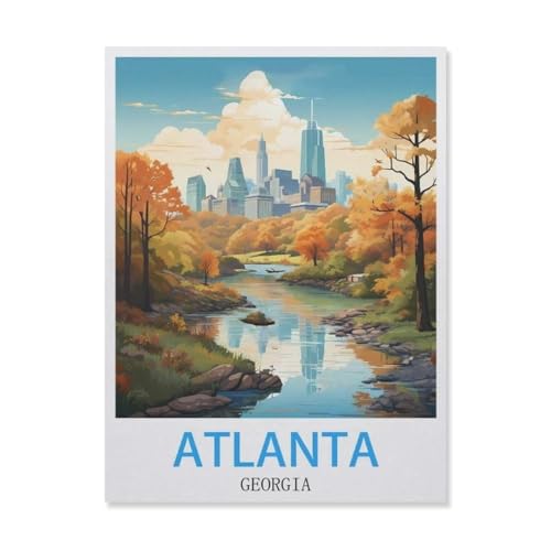 Atlanta Georgia，Puzzles, 1000-teiliges Puzzle Für Erwachsene Und Kinder Ab 10 Jahren（38x26cm）-FI26 von YYHMKBYY