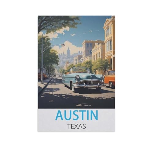 Austin Texas, Puzzle, 1000 Teile, klassisches Puzzle, Lernspiele, Spielzeug, bestes Geschenk für Erwachsene und Kinder (50 x 70 cm), FP49 von YYHMKBYY