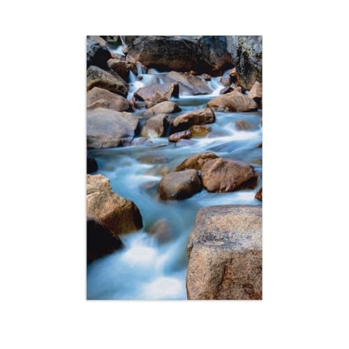 Bachlauf - Yosemite NP，1000 Teile, Puzzle Aus Holz Für Erwachsene Und Kinder Ab 12 Jahren, Lernspielzeug（75x50cm）-BA47 von YYHMKBYY