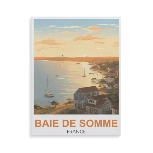 Baie De Somme Frankreich，1000 Teile, Puzzle Aus Holz Für Erwachsene Und Kinder Ab 12 Jahren, Lernspielzeug（75x50cm）-GQ34 von YYHMKBYY