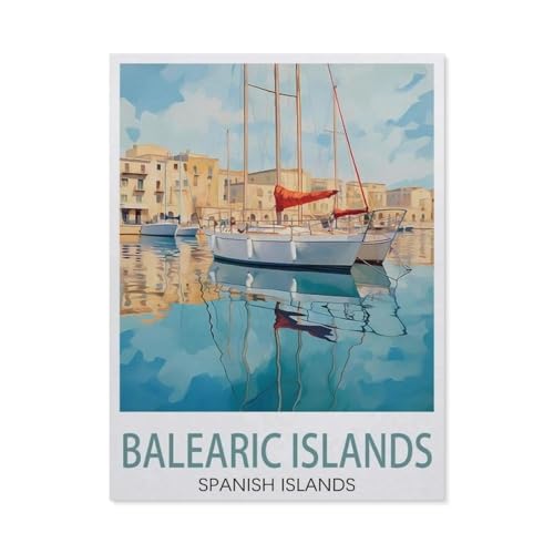 Balearen, Spanien, See，Puzzles, 1000-teiliges Puzzle Für Erwachsene Und Kinder Ab 10 Jahren（75x50cm）-DW14 von YYHMKBYY