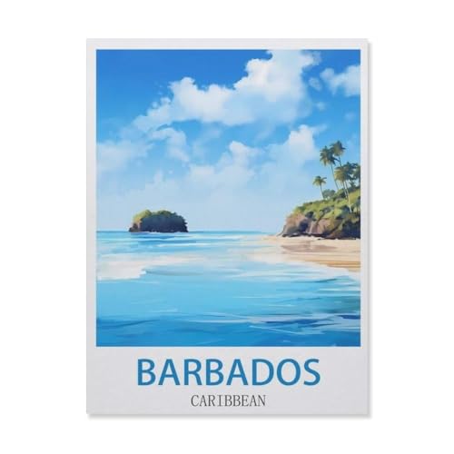 Barbados, Karibischer Ozean，Papier Puzzle 1000 Stück Adult Toys Dekompressionsspiel（50x70cm）-EJ38 von YYHMKBYY