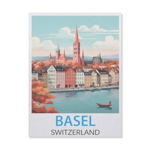 1000 Stück Puzzle Für Erwachsene Puzzle Holz Puzzle，Basel, der Schweiz，Puzzles DIY Pädagogisches Puzzlespiel Kinder Familienspiele（75x50cm）-FN10 von YYHMKBYY